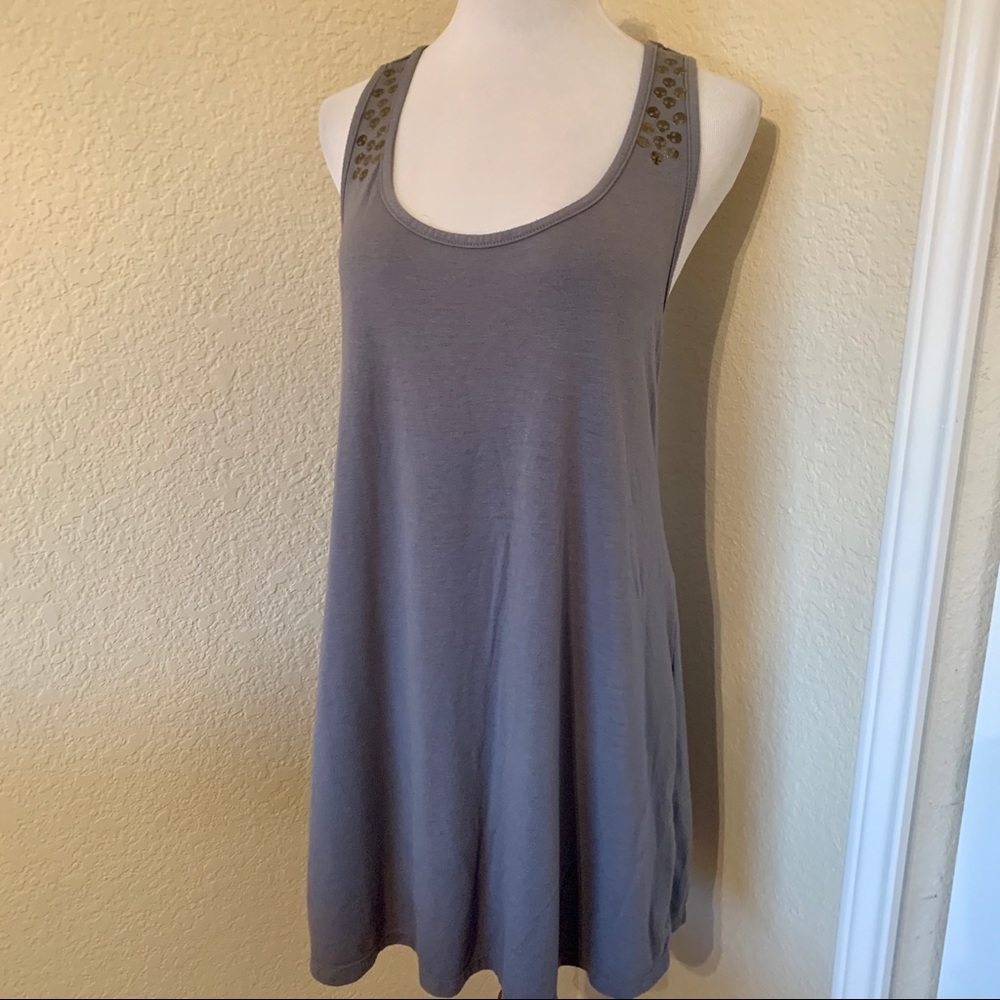 Juniors Grey Tank Dress